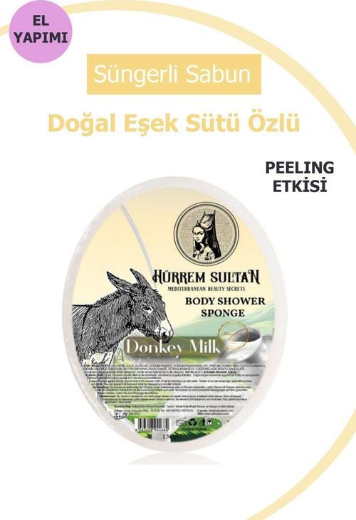 Hürrem Sultan Doğal Eşek Sütlü Süngerli Sabun 130 Gr