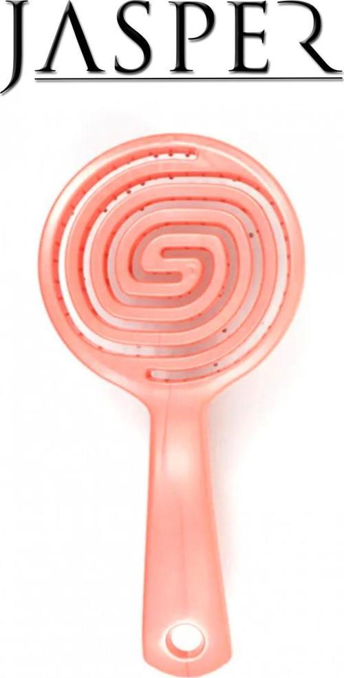 Pro Üç Boyutlu Pembe Saç Masaj Fırçası Oval Saç Tarağı