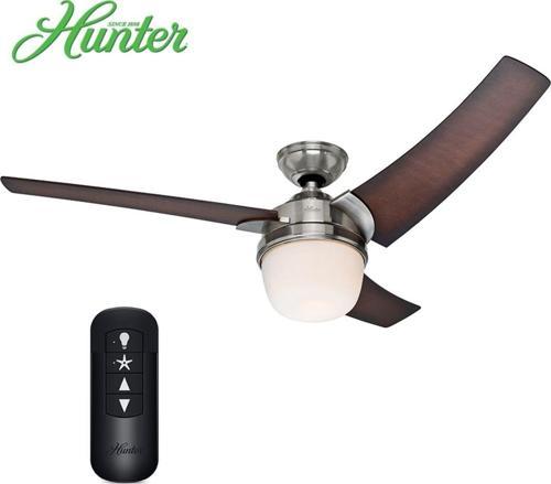 Eurus Fırçalanmış Nikel - 137 Cm. Uzaktan Kumandalı Ve Aydınlatmalı Tavan Vantilatörü
