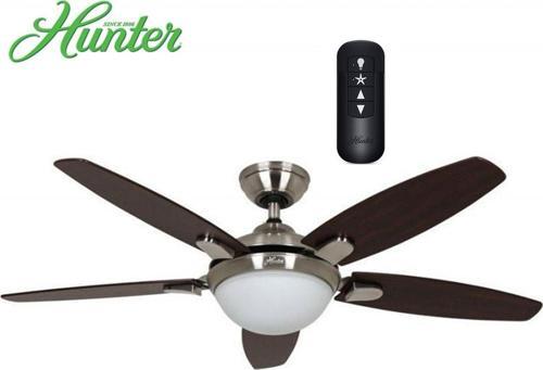 Contempo Fırçalanmış Nikel 132 Cm. Aydınlatmalı Ve Uzaktan Kumandalı Tavan Vantilatörü