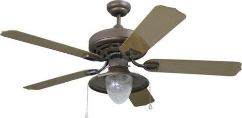 The Outdoor Series Eskitme Bronz - 132 Cm. Dış Mekan Aydınlatmalı Tavan Vantilatörü