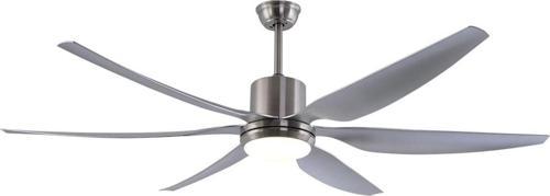 Alaçatı Dc Motor Mat Nikel - 168 Cm. Aydınlatmalı Ve Uzaktan Kumandalı Tavan Vantilatörü