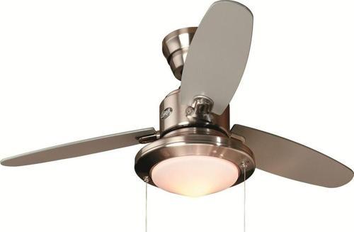 Merced Fırçalanmış Nikel 112 Cm Aydınlatmalı Tavan Vantilatörü