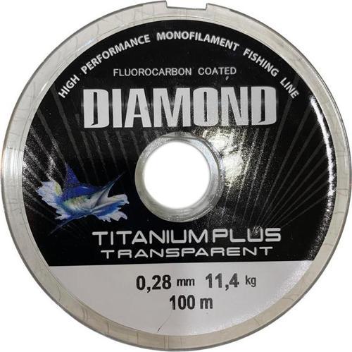 Diamond Titanium Plus 0.28 mm 100 mt Makara Misina - Renk: Füme 11,04 kg