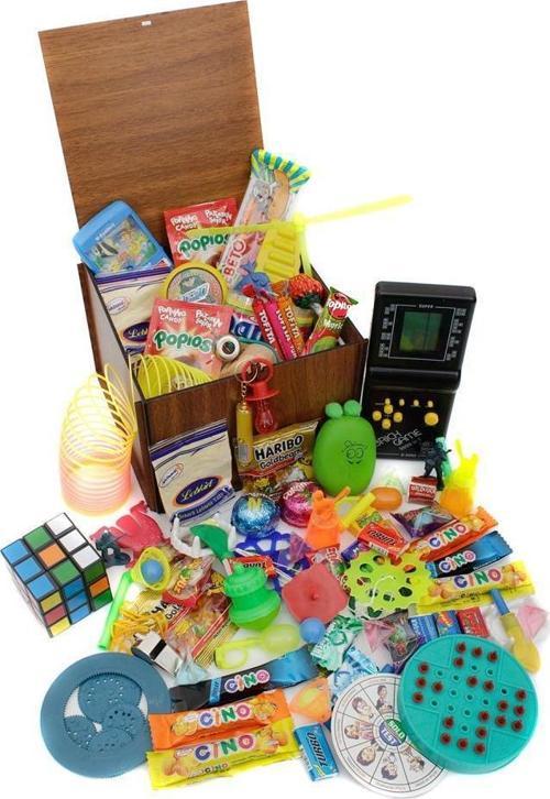 Ahşap Gıda Ve Oyuncak Kutusu Siyah Tetris