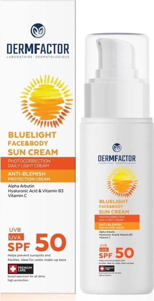 Dermfactor Bluelight Güneş Kremi Leke Karşıtı SPF50 100ml
