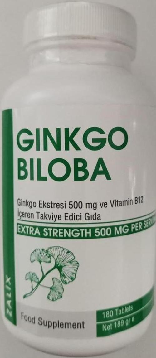 Ginkgo Biloba 500mg + B12 180 Tablet