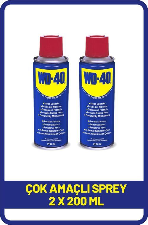Çok Amaçlı Temizleyici ve Yağlayıcı Sprey - 200 ml x 2 Adet | Pas Sökücü ve Koruyucu