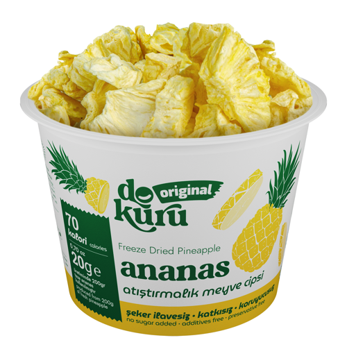 Original Ananas Atıştırmalık Meyve Cipsi