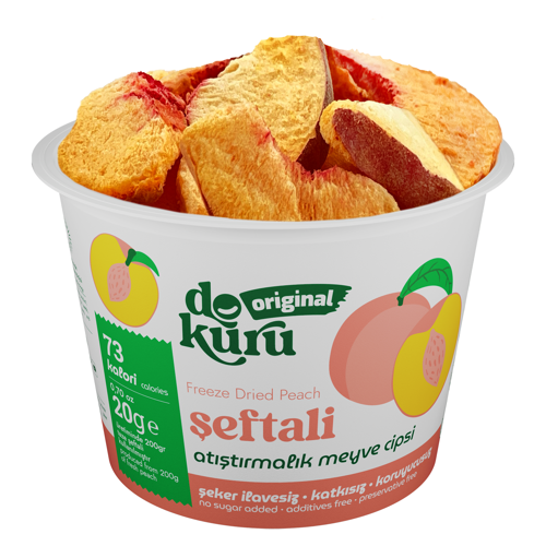 Original Şeftali Atıştırmalık Meyve Cipsi