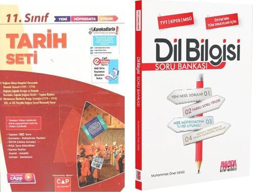 Çap Yayınları 11. Sınıf Tarih Anadolu Seti ve AKM Dil Bilgisi Soru Bankası Seti 2 Kitap