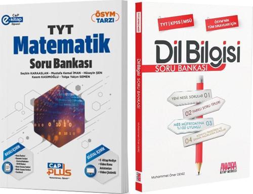Çap Yayınları TYT Matematik ve AKM Dil Bilgisi Soru Bankası Seti 2 Kitap