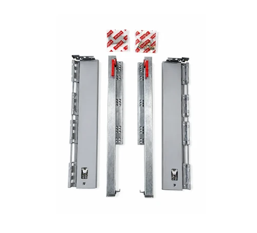 Alpha Box Çekmece Rayı Gri Bordürsüz 450MM