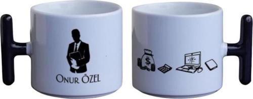 Banka Çalışanlarına Özel İsimli T Kupa Beyaz Erkek