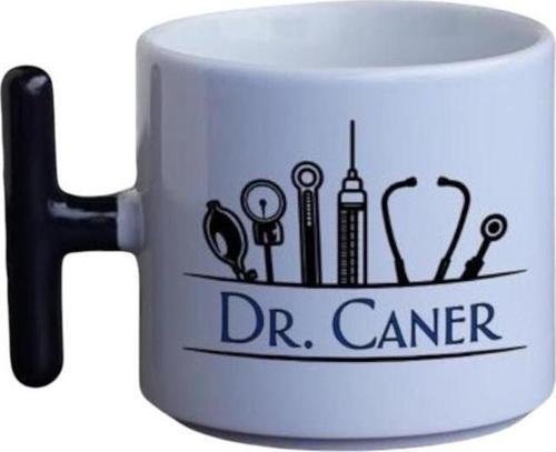 Sağlık Çalışanlarına İsimli Doktor T Kupa Beyaz