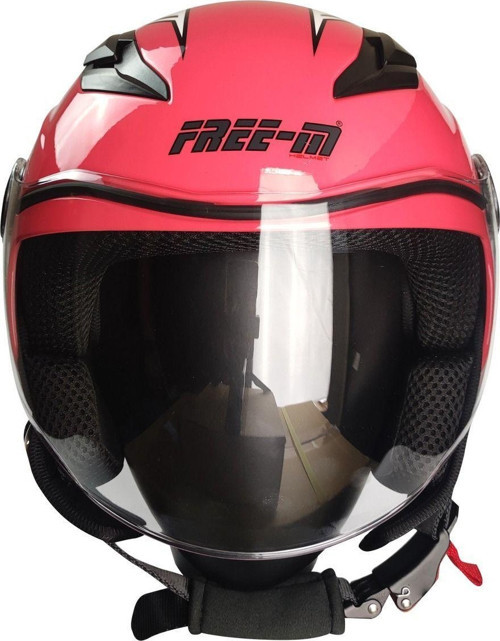 Motosiklet ve Bisiklet Yarım Camlı Çocuk Kaskı Ce Sertfikalı Abs Material Motor Kaskı Dog Pink