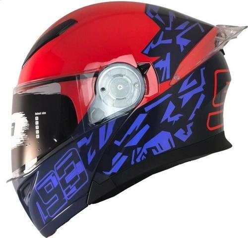 Motosiklet Çene Açılır Kask Ece 22.06 Sertifikalı Güneş Vizörlü Yeni Sezon Kurye Motor Kaskı