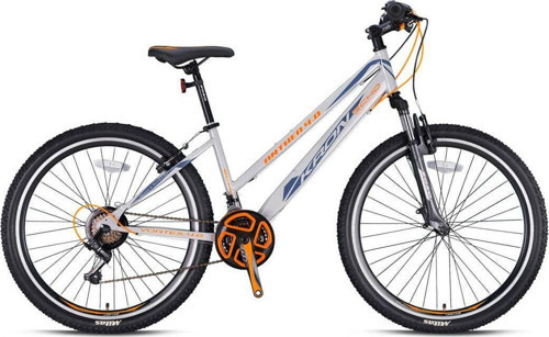 Anthea 4.0 - 26" Mtb Kadın - V-Fren V Bej Gri-Koyu Gri-Turuncu
