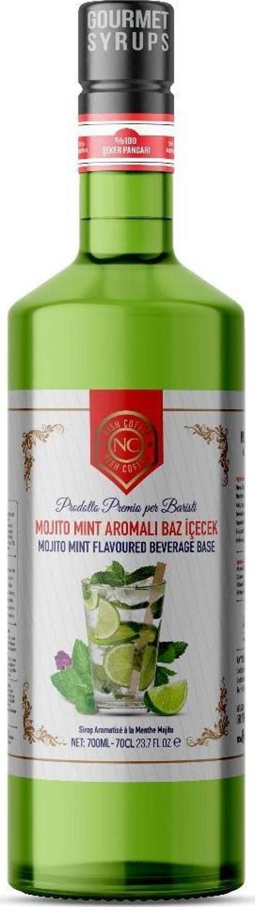 Nish Mojito Mint Aromalı Şurup Baz İçecek 700 ML-Pet Şişe