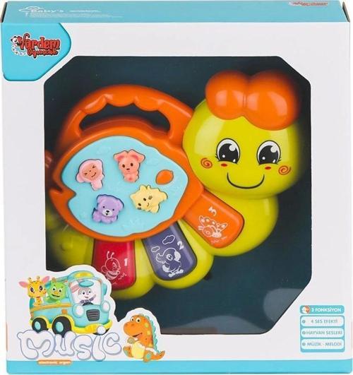 JLG-855-64A Işıklı ve Müzikli Solucan Bebek Pianosu -Vardem Oyuncak