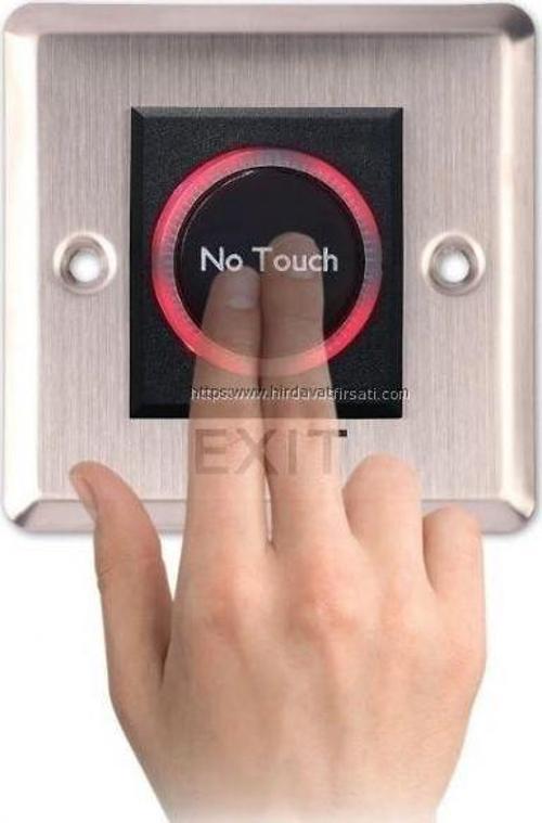NO TOUCH uzaktan el göstermeli infraredli inox çıkış butonu