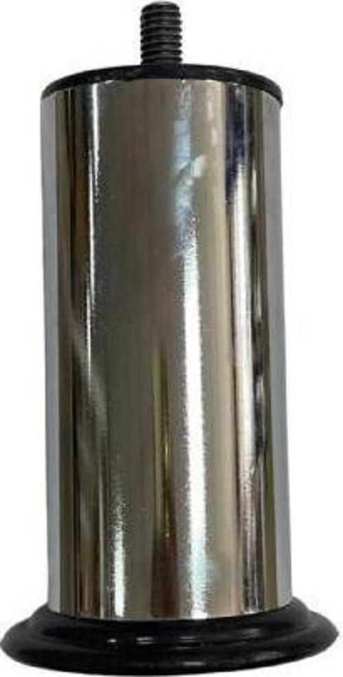 Krom rengi kalın sağlam metal 12 CM KALIN SOMUNLU Metrik 10, kalın dış baza ayağı