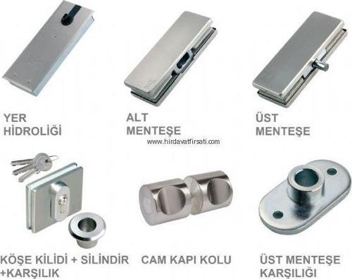Kale Cam kapı aksesuar seti standart, Set 2