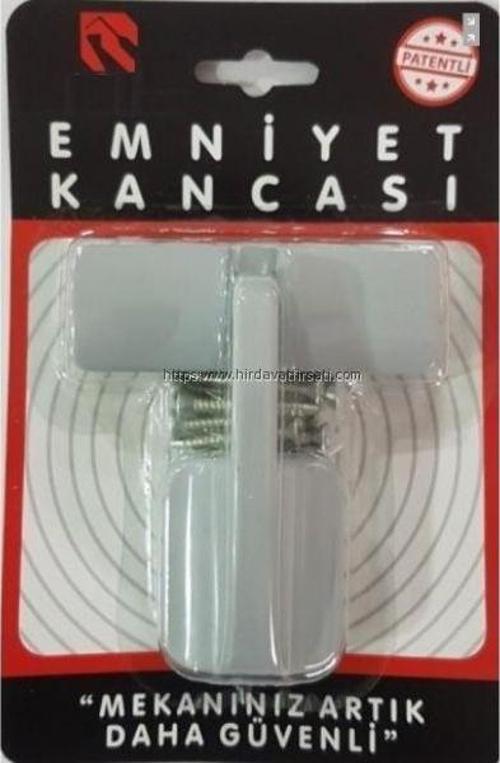Pimapen alüminyum kapılar için hırsızlara karşı levyeyle açılmayı önleyici lüks emniyet kancası kilidi - GRİ