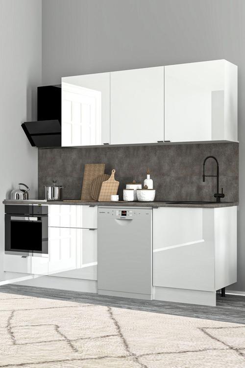 240 Cm %100 Mdf Tezgahlı Efil Ankastre Mutfak Dolabı