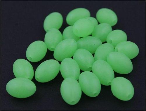 Fosfor Oval Yumuşk Boncuk Yeşil 4*6mm