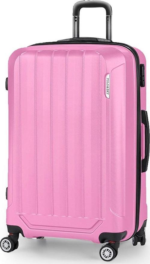 Spring Model Pembe Renk Orta Boy Valiz Bavul
