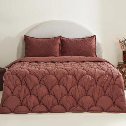 Cowrie Çift Kişilik Luxury Comfort Set Gül Kurusu