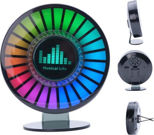 RGB Sese Duyarlı Şarjlı Disko Led Oto Koku Hazneli - USB Güçlü LED Ortam Müzik Ritim Aydınlatması