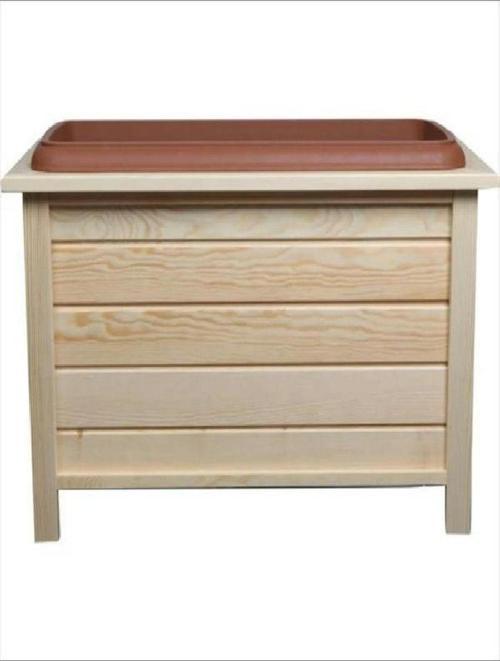 Diktörgen Doğal Renk Saksı 38 Lt 79 X 38 Cm Y:48 Cm Ekru