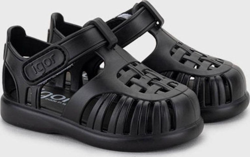 Tobby Solid Negro Black Çocuk Sandalet S10271-002