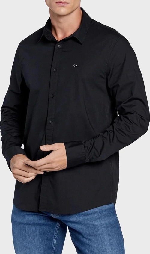 Erkek Poplin Stretch Slim Gömlek
