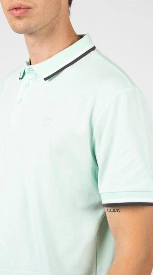 Erkek Ss Sports Pique Polo Yaka Yeşil T-Shirt