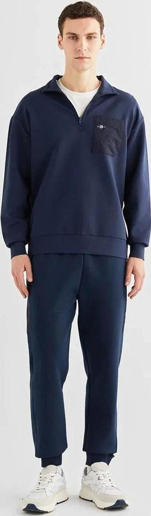 Erkek Regular Fit Yarım Fermuarlı Sweatshirt