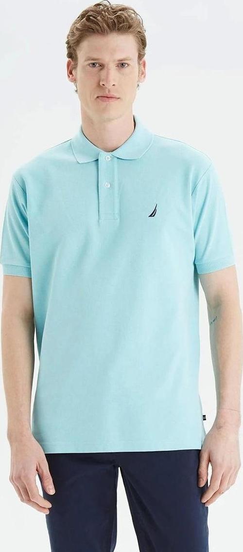Erkek Mavi Classıc Fıt Kısa Kollu Polo