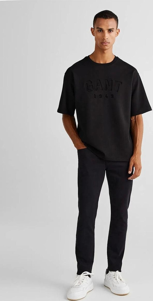 Erkek Siyah Regular Fit T-Shirt