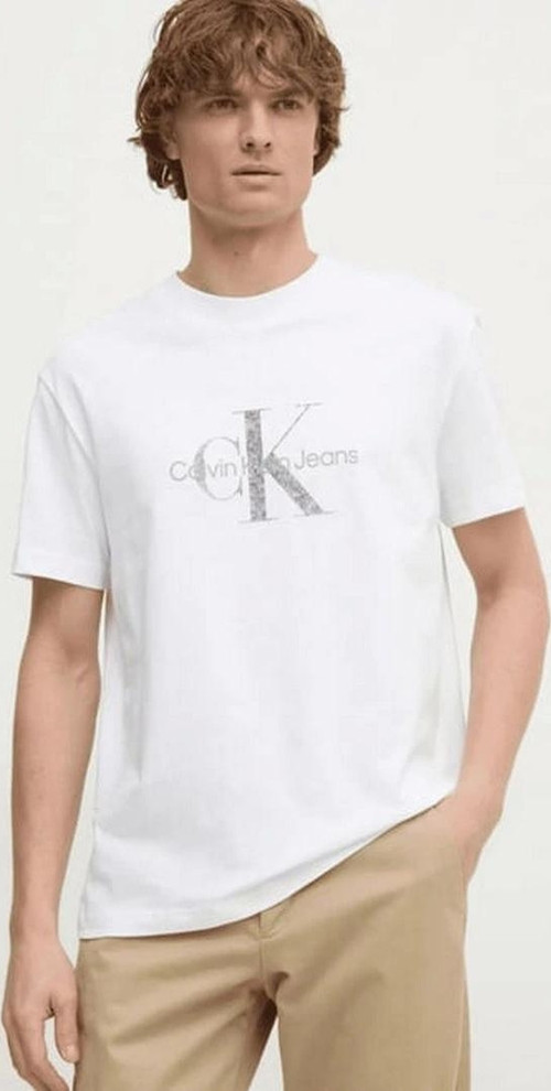 Calvin Kleın Erkek Pamuklu Beyaz T-Shirt