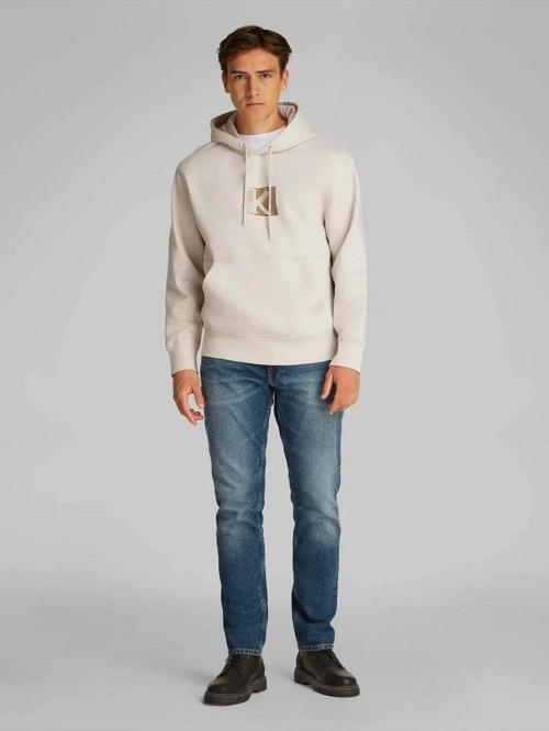 Erkek Kapşonlu Gri Sweatshirt