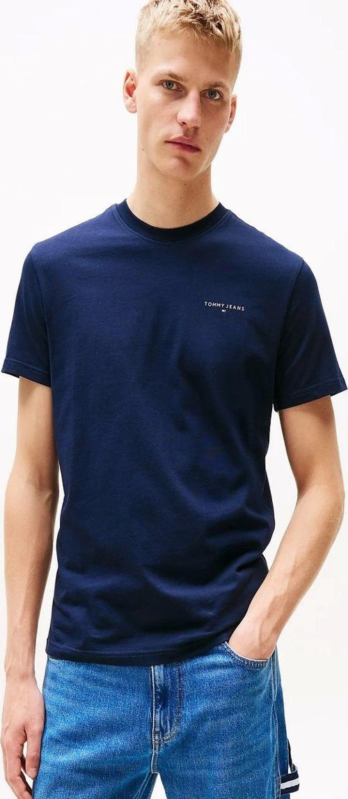 TJM SLIM LINEAR CHEST SS TEE EXT
