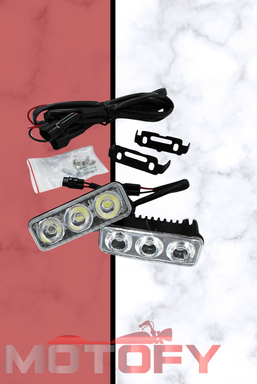 POWER LED 3LÜ GÜNDÜZ LEDİ - SİS FARI TAKIMI ULTRA PARLAK TESİSAT DAHİL SOKETLİ PREMİUM MODEL