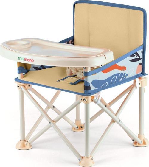 Plus 0-4 Yaş Portatif Katlanır Yükseltici Mama Sandalyesi Bebek Çocuk Kamp Sandalyesi