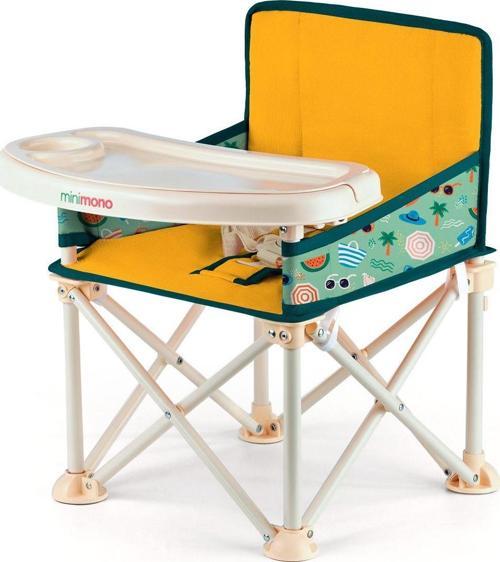 Plus 0-4 Yaş Portatif Katlanır Yükseltici Mama Sandalyesi Bebek Çocuk Kamp Sandalyesi