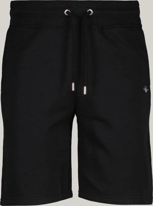 Erkek Siyah Regular Fit Logolu Şort
