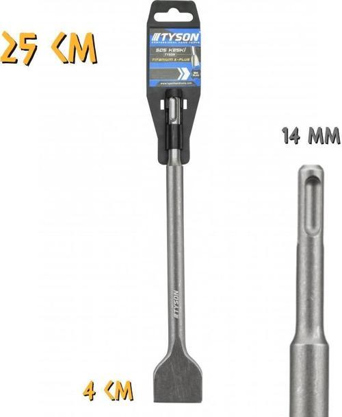 Tyson SDS Plus Geniş Keski - 14x250x40 mm.