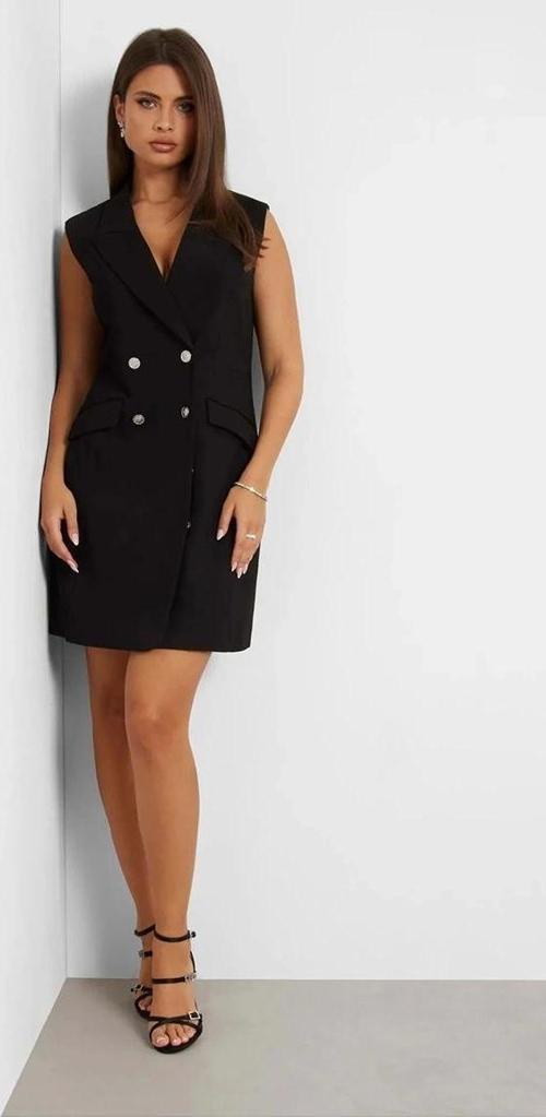 Kadın Kısa Siyah Blazer Ceket