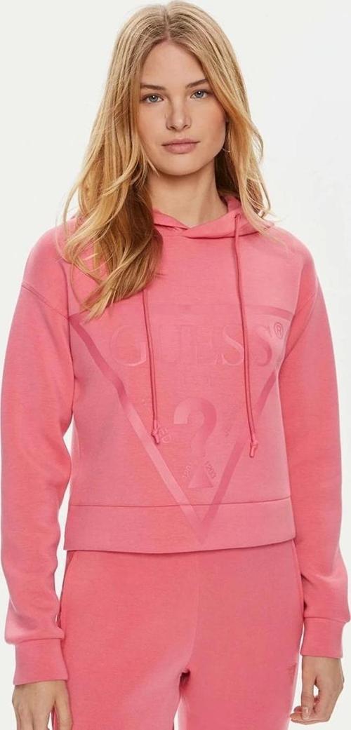 Kadın Pembe  Önde Logolu Sweatshirt